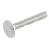 4 M8 x 80mm Cup Head Square Neck Bolts