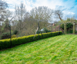 Cat Enclosure Fencing on Turf