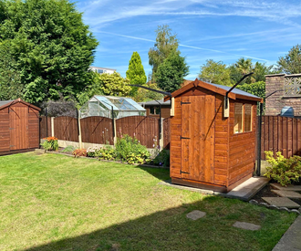 Cat Proof Garden With Shed