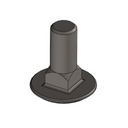 4 M8 x20mm Coach Bolts