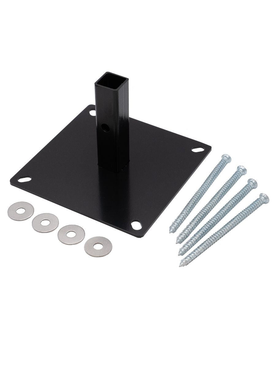 ProtectaPet® Boutplaat voor Kattenomheiningspalen op Terras