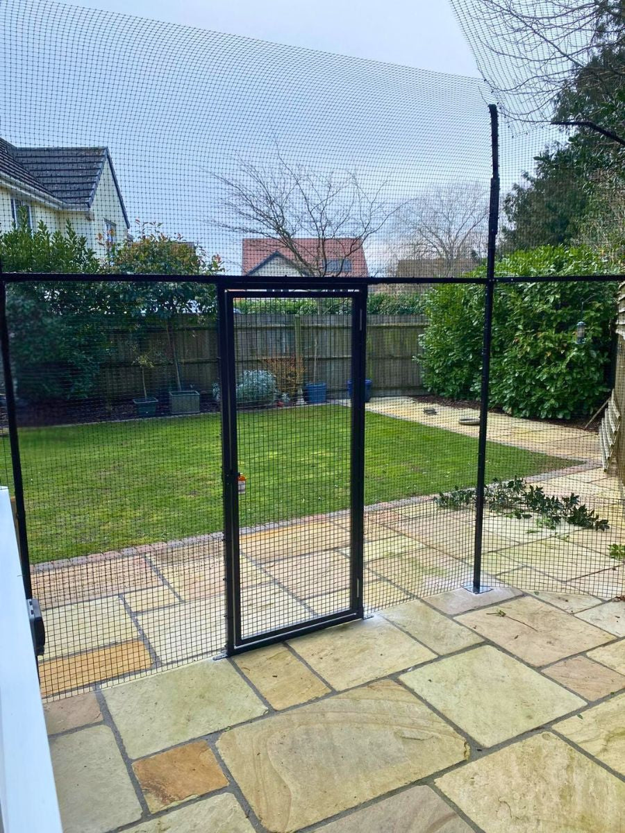 ProtectaPet® Einzelnes Katzengehege-Tor für Terrassenmontage