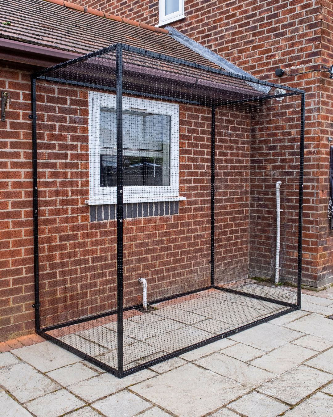 ProtectaPet® Catio – Stalen Kattenrennen Kit (2,4 m × 1,2 m)
