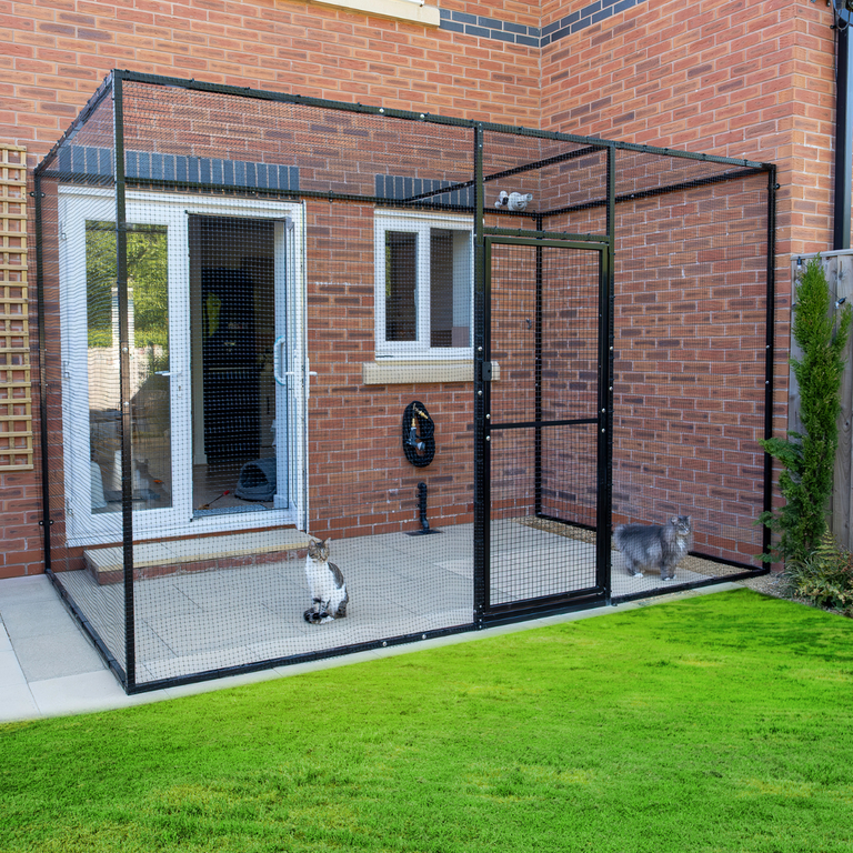 ProtectaPet® Catio Steel Framed Cat Enclosure Kit (2.4m x 1.2m)