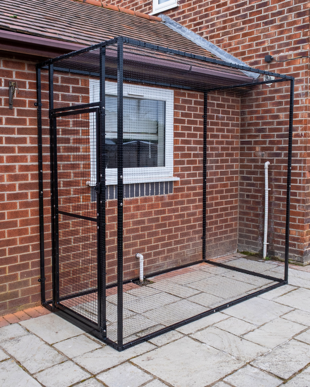 ProtectaPet® Catio – Stalen Kattenrennen Kit (2,4 m × 1,2 m)