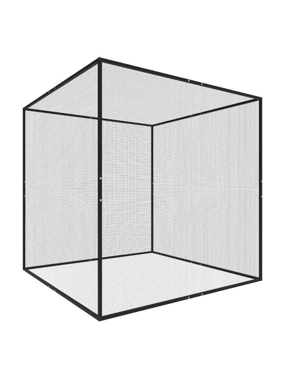 ProtectaPet® Catio Katzengehege-Set mit Stahlrahmen (2,4 m × 2,4 m)