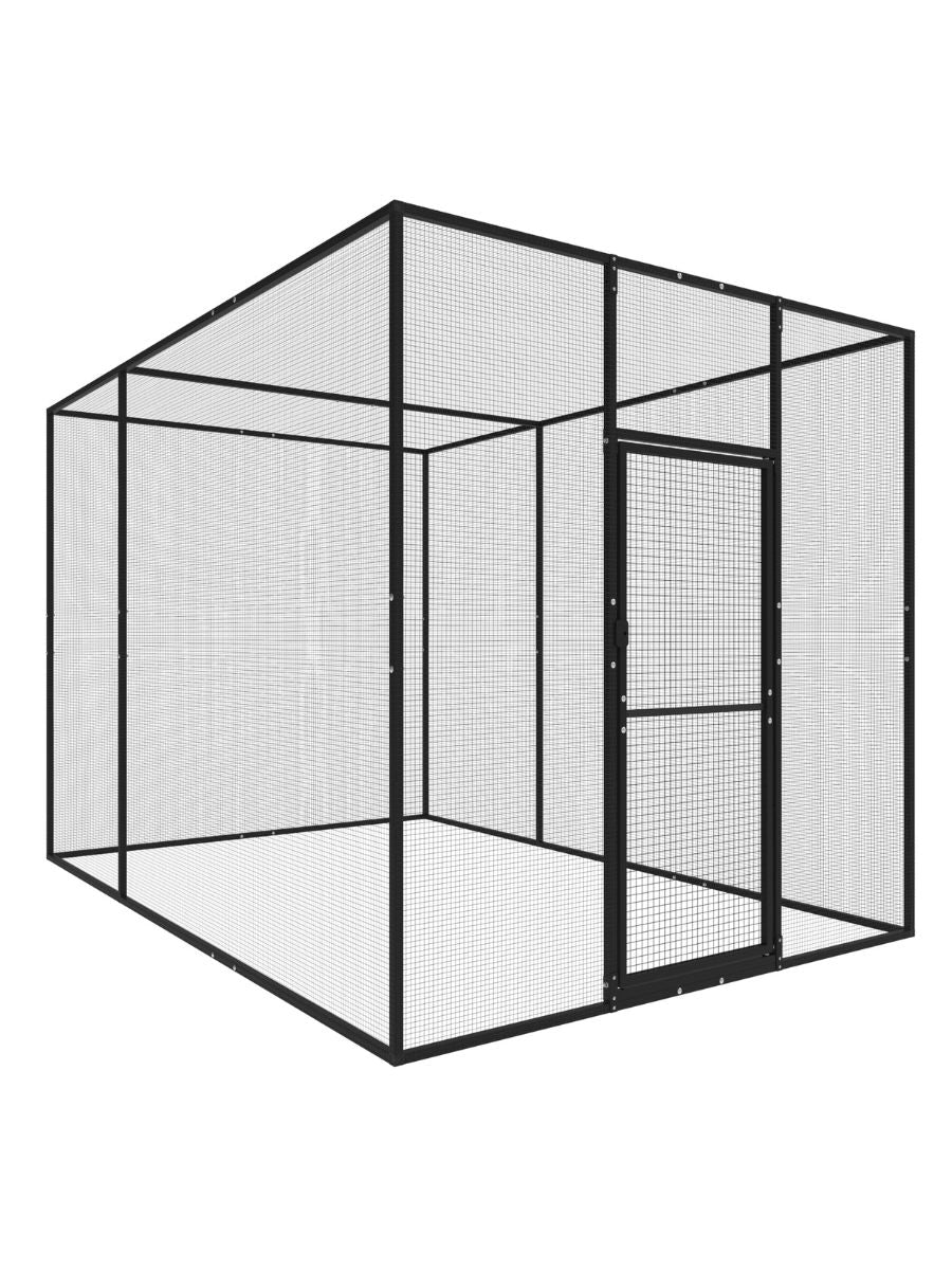 ProtectaPet® Catio – Stalen Kattenrennen Kit (3,6 m × 2,4 m)