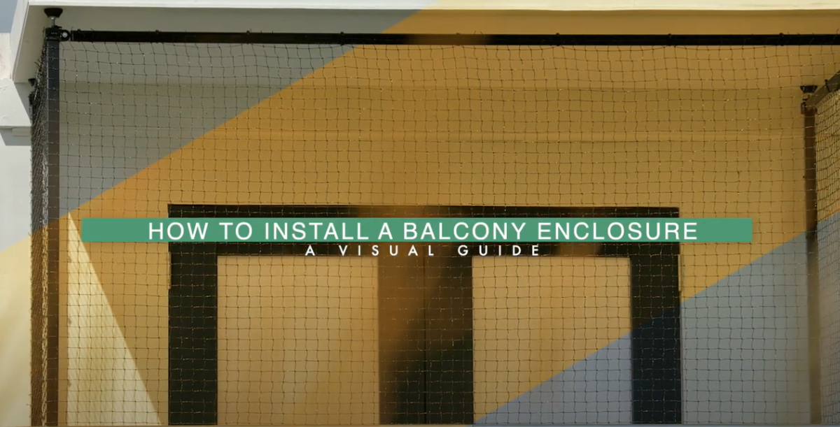How to Install a Cat Balcony Enclosure with 'No Drill' Fixtures