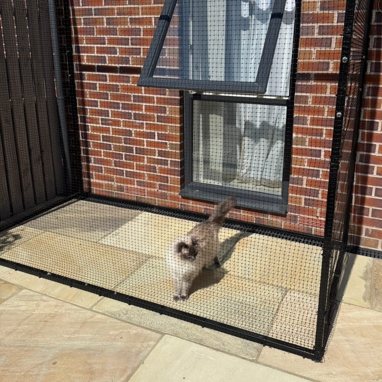 ProtectaPet® Catio Steel Framed Cat Enclosure Kit (2.4m x 1.2m)