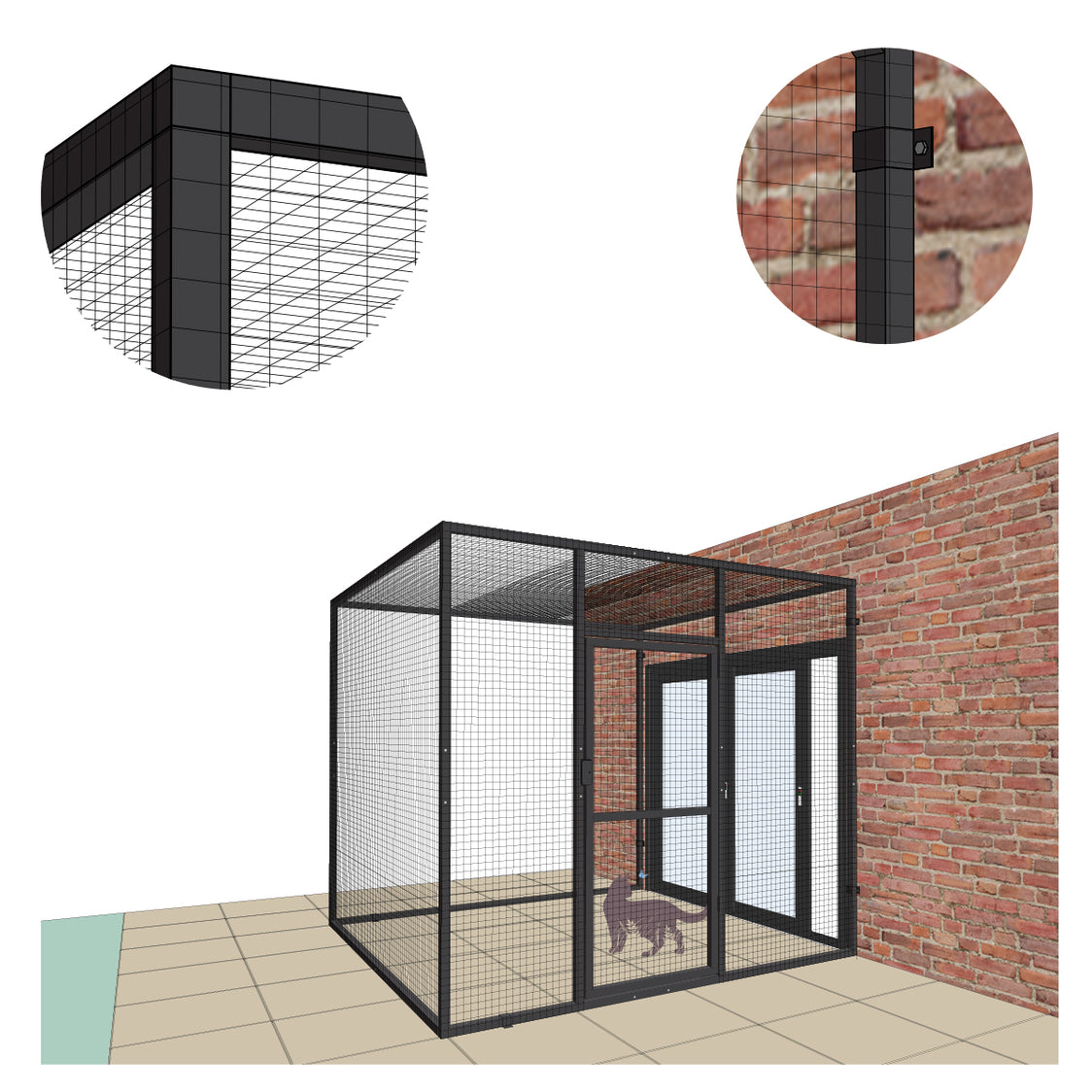 how a diy protectapet catio works graphic