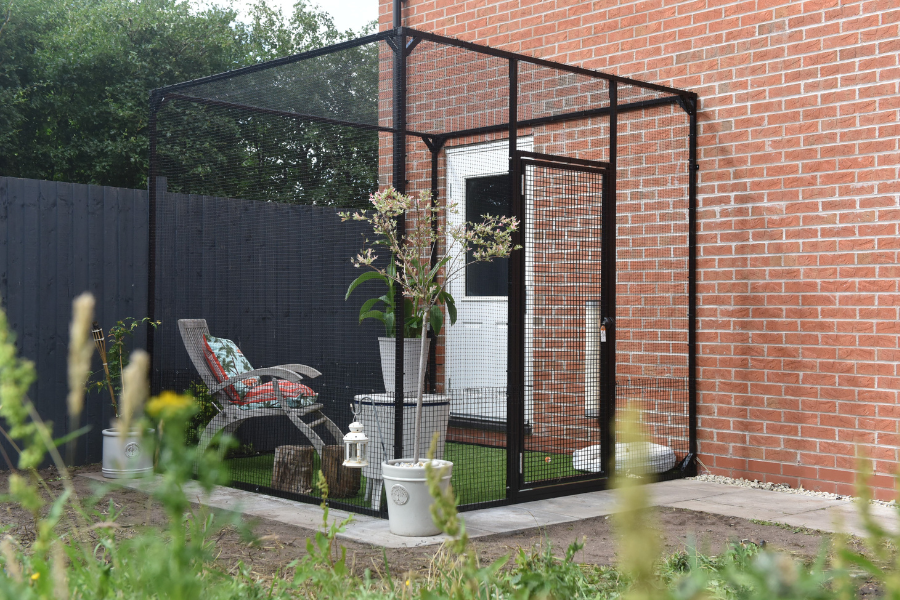 Outdoor cat enclosures sales connected to house