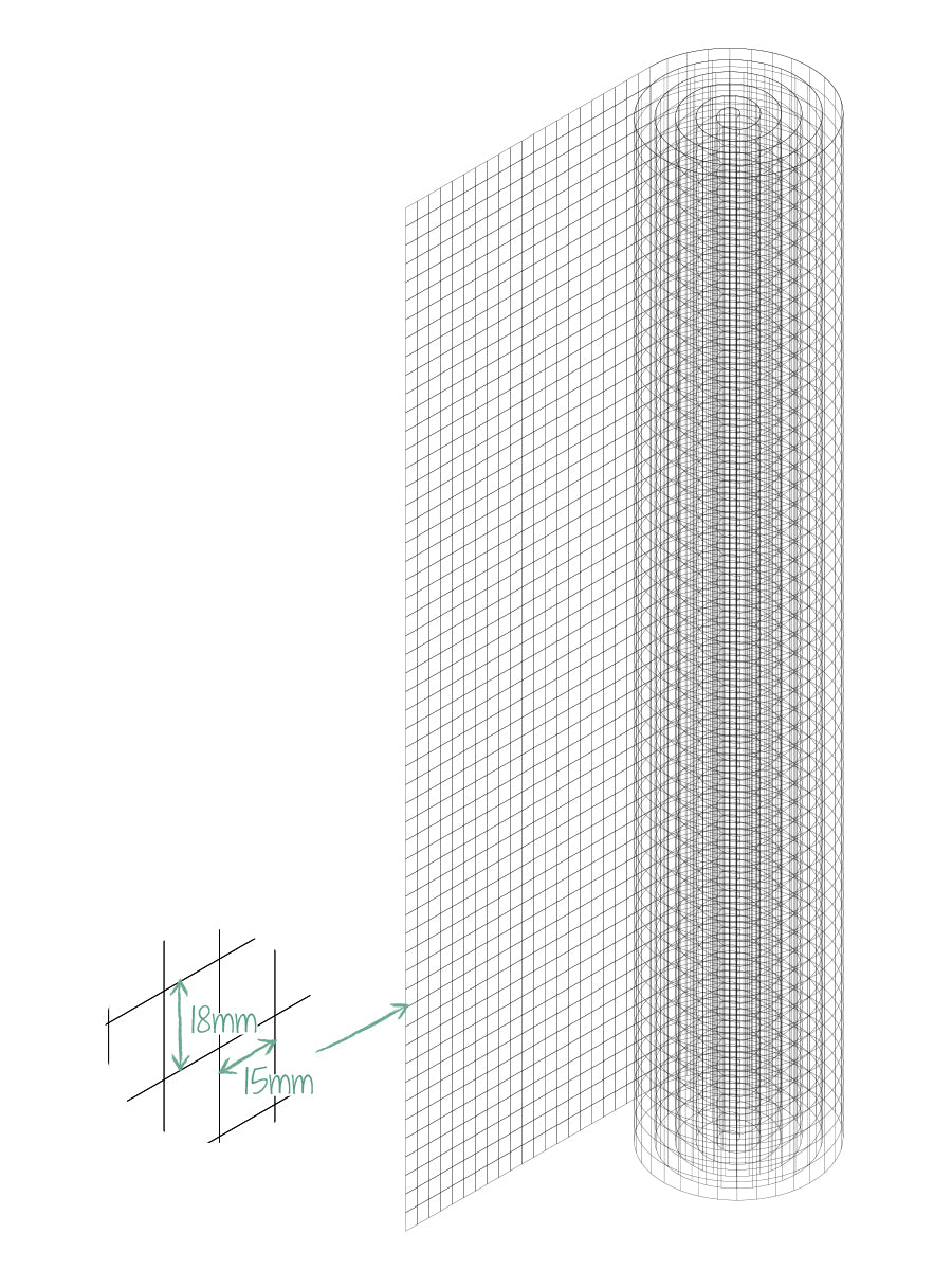 ProtectaPet® Katzenzaun-Netz aus Polypropylen – 1 m Breite