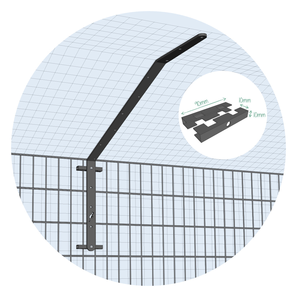 protectapet security fence barrier clamp